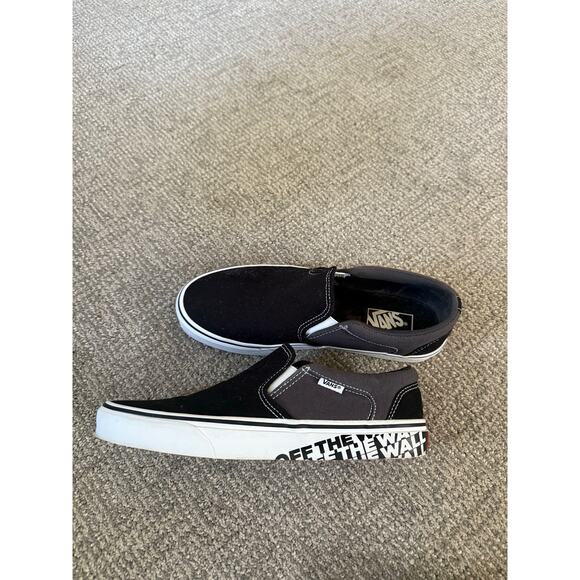 Vans Asher slip on’s men’s sneakers size 9.5 Women’s 11 - Picture 1 of 8